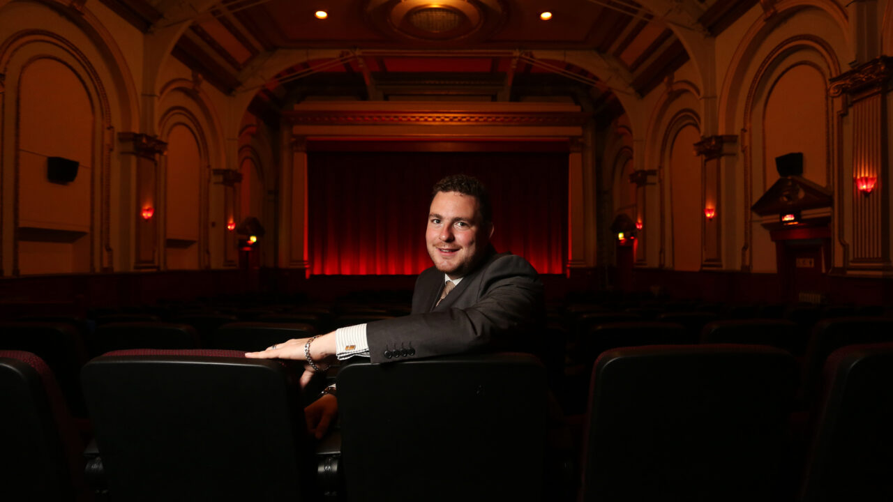 Adam Cunard pictured at the Bognor Regis Picturedrome Cinema in Bognor Regis, West Sussex, UK.

Tuesday 20th September 2016.

Photograph by Sam Stephenson, 07880 703135, www.samstephenson.co.uk.

*Please credit: Sam Stephenson, www.samstephenson.co.uk*