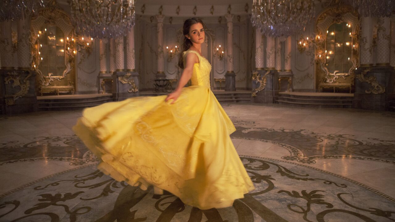 Emma Watson as Belle in Disney's BEAUTY AND THE BEAST, a live-action adaptation of the studio's classic animated film.