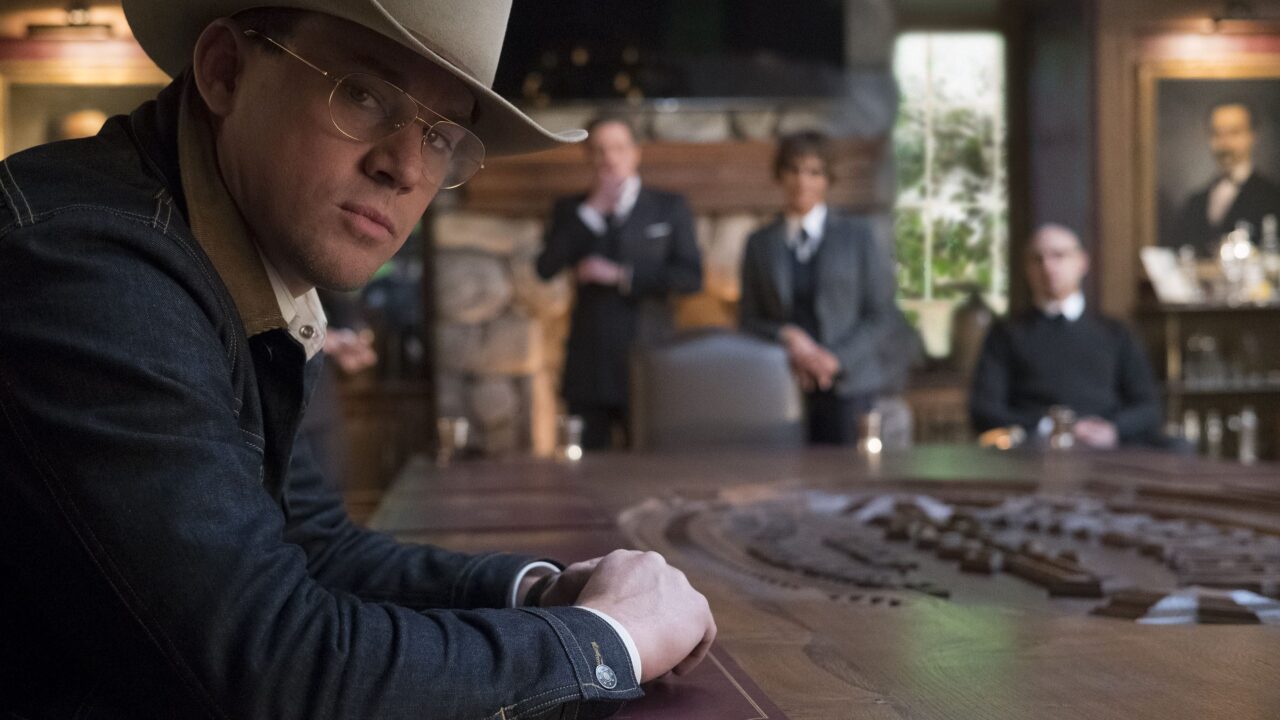 DF-09632_r - Channing Tatum stars in Twentieth Century Fox's "Kingsman: The Golden Circle," also starring Colin Firth, julianne Moore, Taron Egerton, Mark Strong, Elton John, Halle Berry and Jeff Bridges. Photo Credit: Giles Keyte.