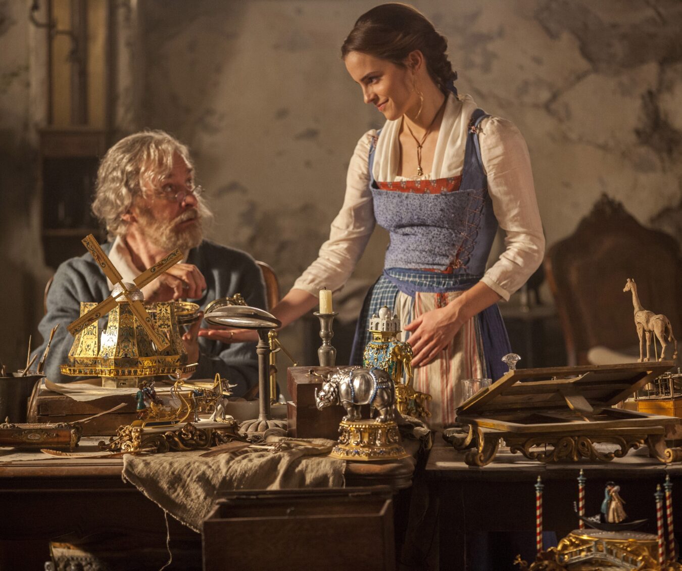 In Disney's BEAUTY AND THE BEAST, a live-action adaptation of the studio's animated classic, Emma Watson stars as Belle and Kevin Kline is Maurice, Belle's father.  The story and characters audiences know and love are brought to life in this stunning cinematic event...a celebration of one of the most beloved tales ever told.