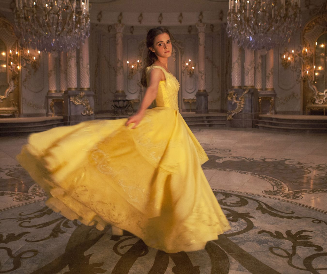 Emma Watson as Belle in Disney's BEAUTY AND THE BEAST, a live-action adaptation of the studio's classic animated film.