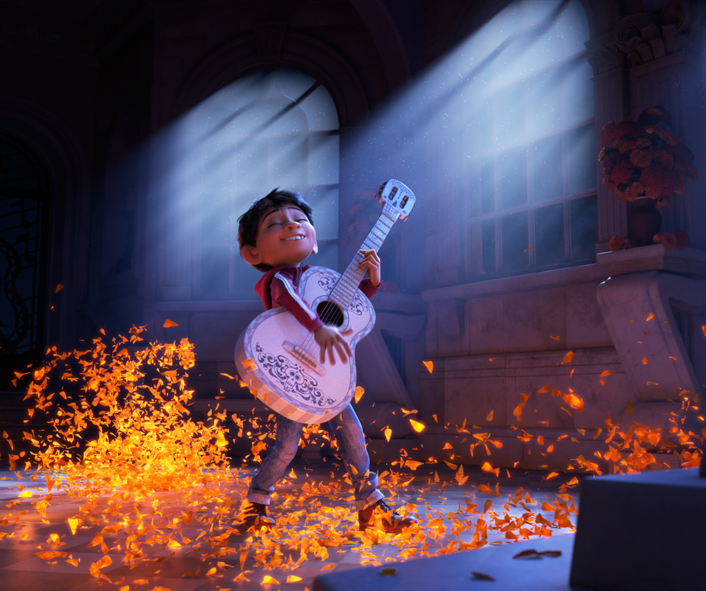Progression Image 3 of 3: Final Frame..ASPIRING MUSICIAN — In Disney•Pixar’s “Coco,” Miguel (voice of newcomer Anthony Gonzalez) dreams of becoming an accomplished musician like the celebrated Ernesto de la Cruz (voice of Benjamin Bratt). But when he strums his idol’s guitar, he sets off a mysterious chain of events. Directed by Lee Unkrich, co-directed by Adrian Molina and produced by Darla K. Anderson, “Coco” opens in theaters Nov. 22, 2017.