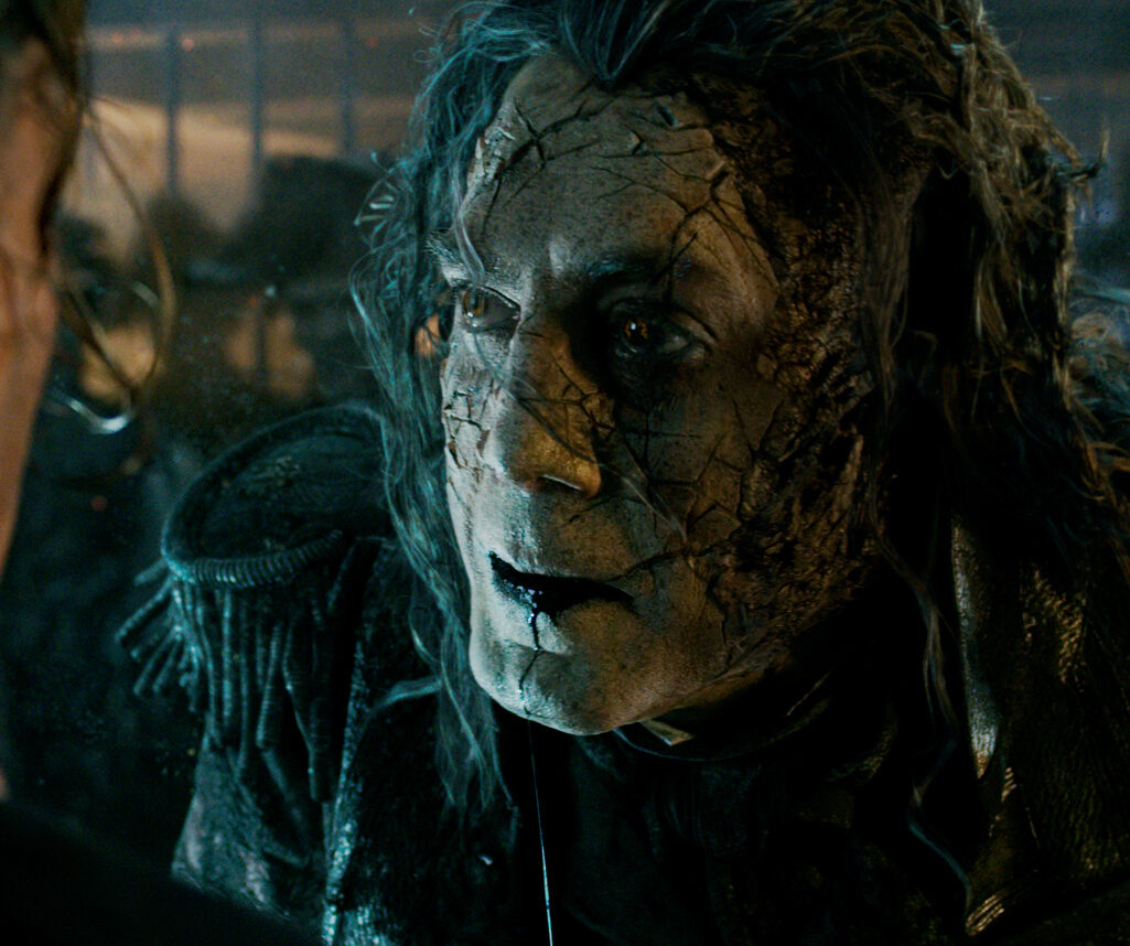 "PIRATES OF THE CARIBBEAN: DEAD MEN TELL NO TALES"

The villainous Captain Salazar (Javier Bardem) pursues Jack Sparrow (Johnny Depp) as he searches for the trident used by Poseidon.

©Disney Enterprises, Inc.  All Rights Reserved.