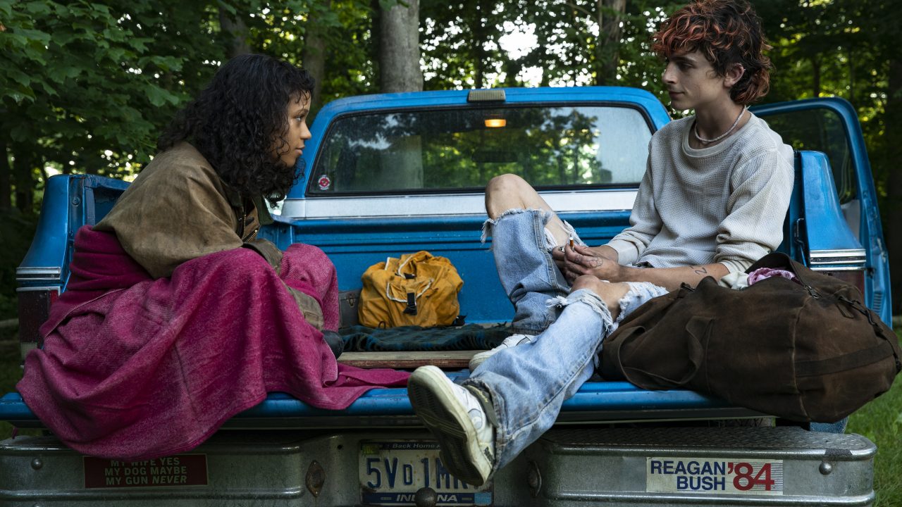 Taylor Russell (left) as Maren and Timothée Chalamet (right) as Lee in BONES AND ALL, directed by Luca Guadagnino, a Metro Goldwyn Mayer Pictures film.

Credit: Yannis Drakoulidis / Metro Goldwyn Mayer Pictures

© 2022 Metro-Goldwyn-Mayer Pictures Inc.  All Rights Reserved.