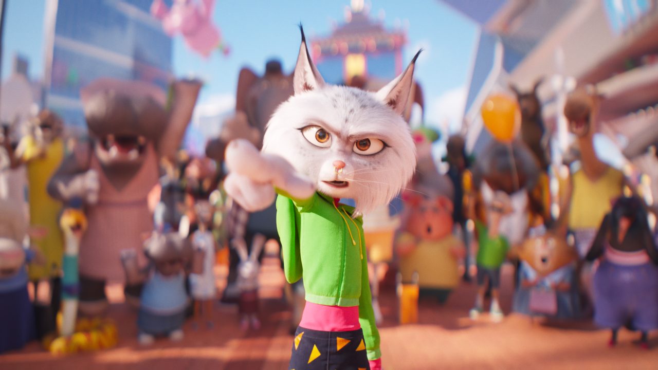 Letitia Wright (Nooshy) in Illumination’s Sing 2, written and directed by Garth Jennings.