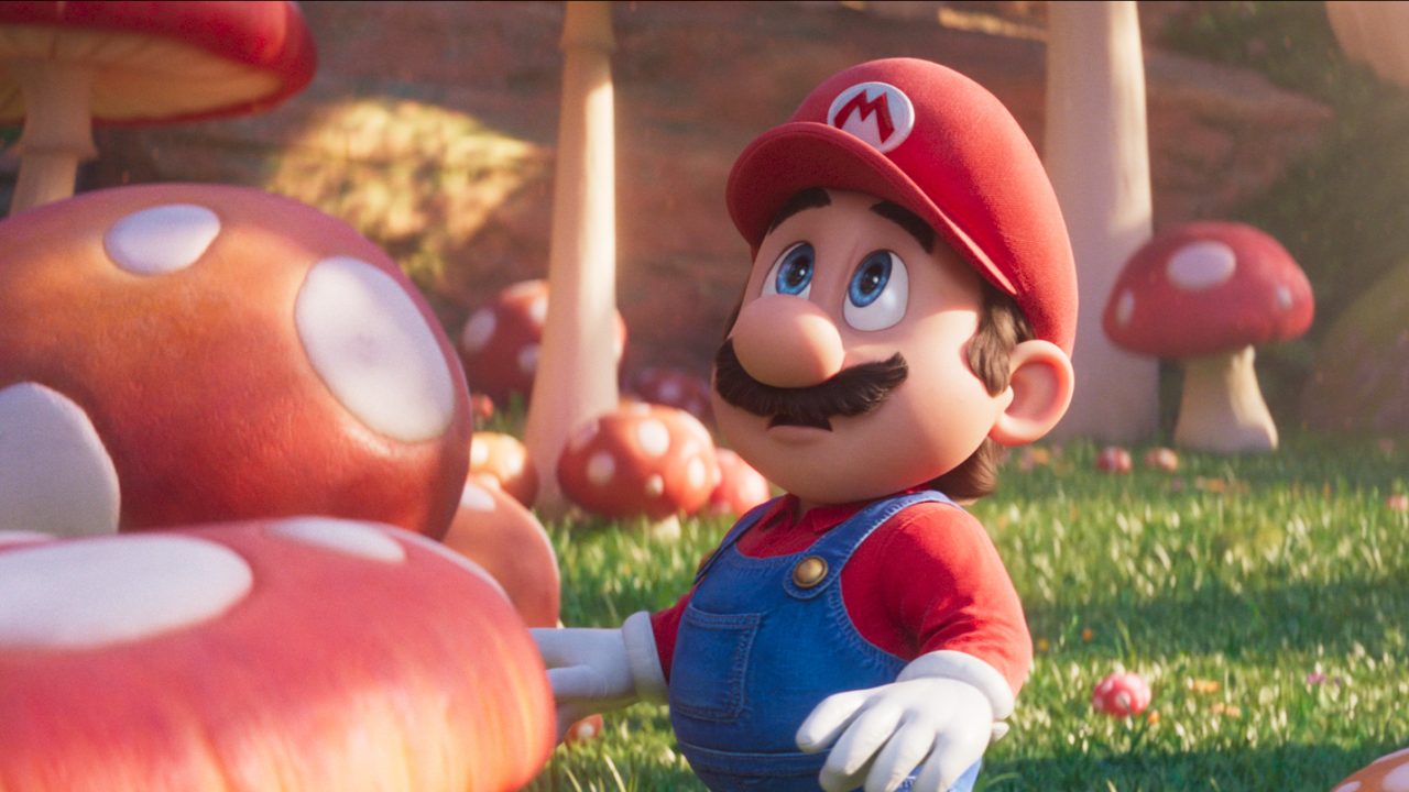 Mario (voiced by Chris Pratt) in The Super Mario Bros. Movie, from Nintendo and Illumination.