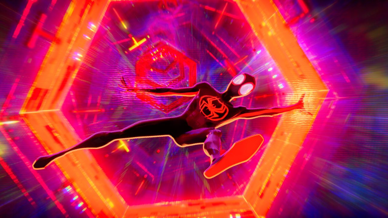 Miles Morales (Shameik Moore) in Columbia Pictures and Sony Pictures Animation's SPIDER-MAN™: ACROSS THE SPIDER-VERSE (PART ONE).