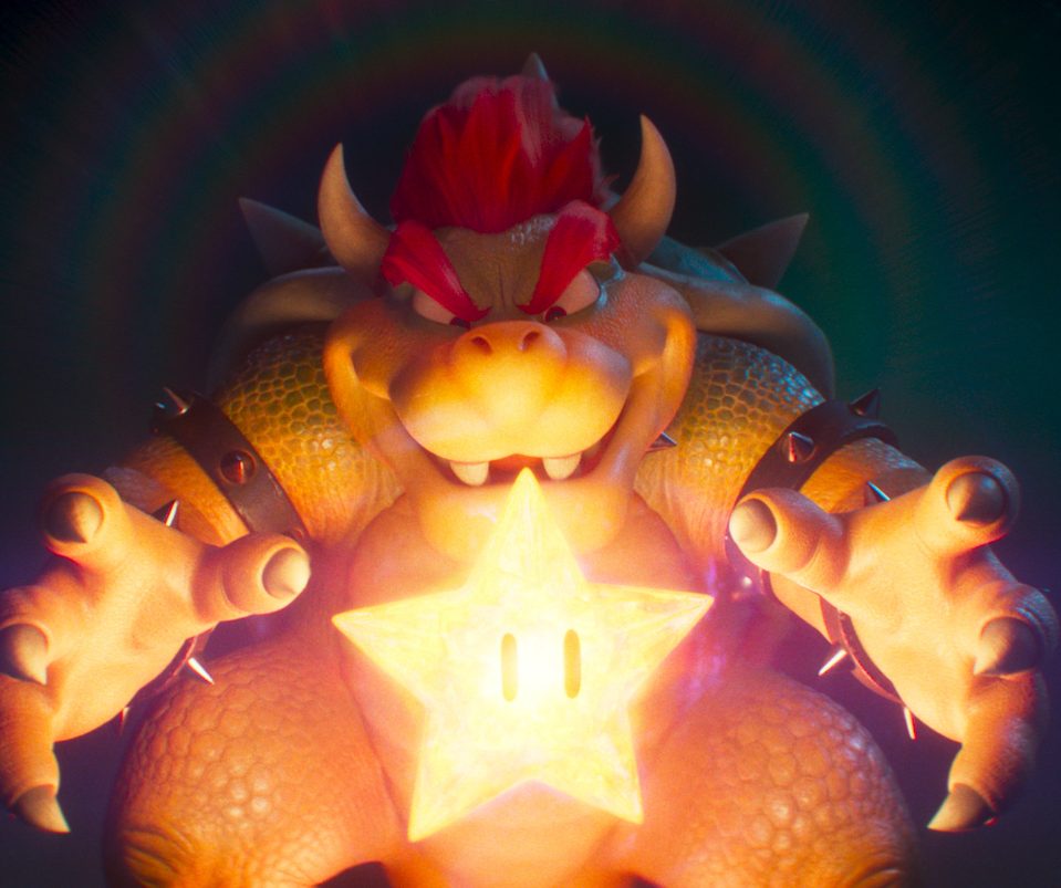 Bowser (voiced by Jack Black) in The Super Mario Bros. Movie, from Nintendo and Illumination.