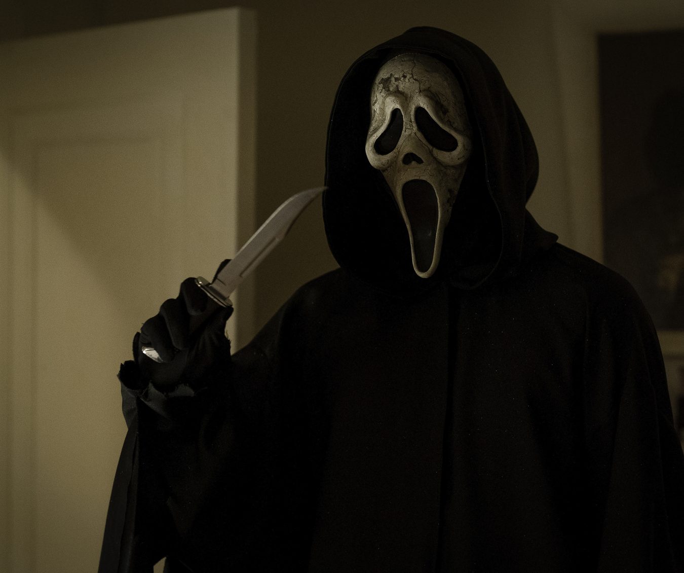 Ghostface in Paramount Pictures and Spyglass Media Group's "Scream VI." © 2022 Paramount Pictures. Ghost Face is a Registered Trademark of Fun World Div., Easter Unlimited, Inc. ©1999. All Rights Reserved.”. Ghost Face is a Registered Trademark of Fun World Div., Easter Unlimited, Inc. ©1999. All Rights Reserved.”