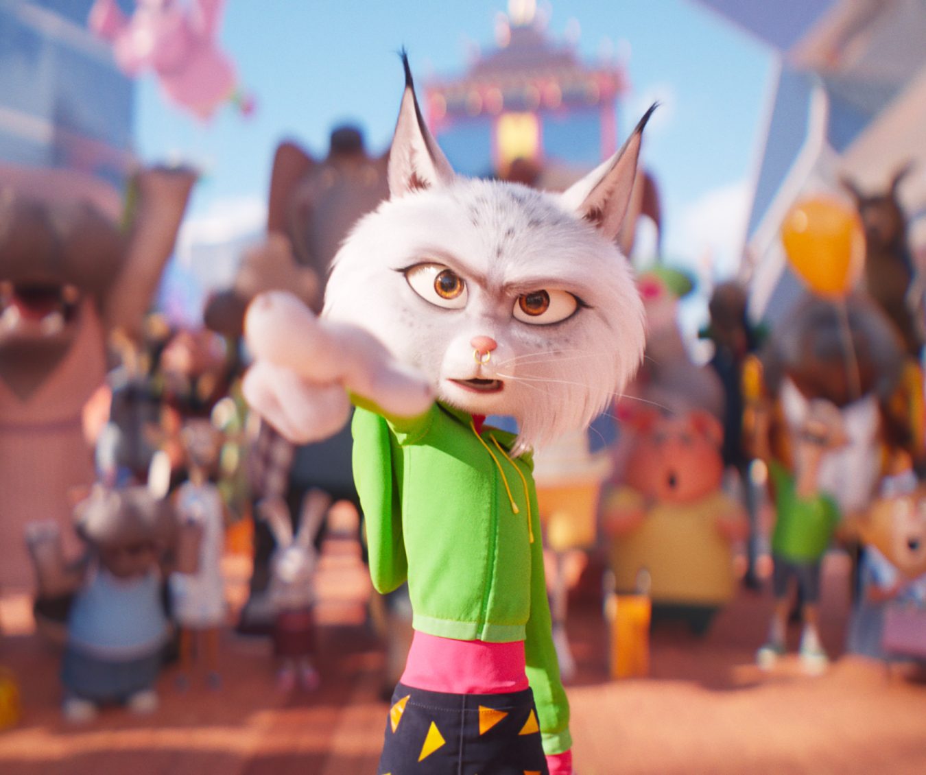 Letitia Wright (Nooshy) in Illumination’s Sing 2, written and directed by Garth Jennings.