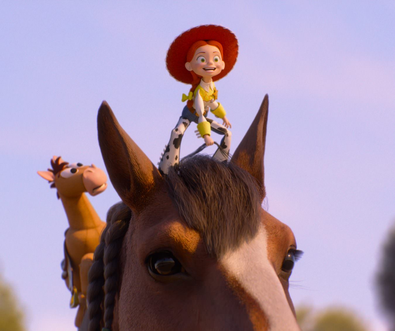 (L-R): Bullseye and Jessie in Disney and Pixar's TOY STORY 5. Photo courtesy of Pixar. © 2026 Disney/Pixar. All Rights Reserved.