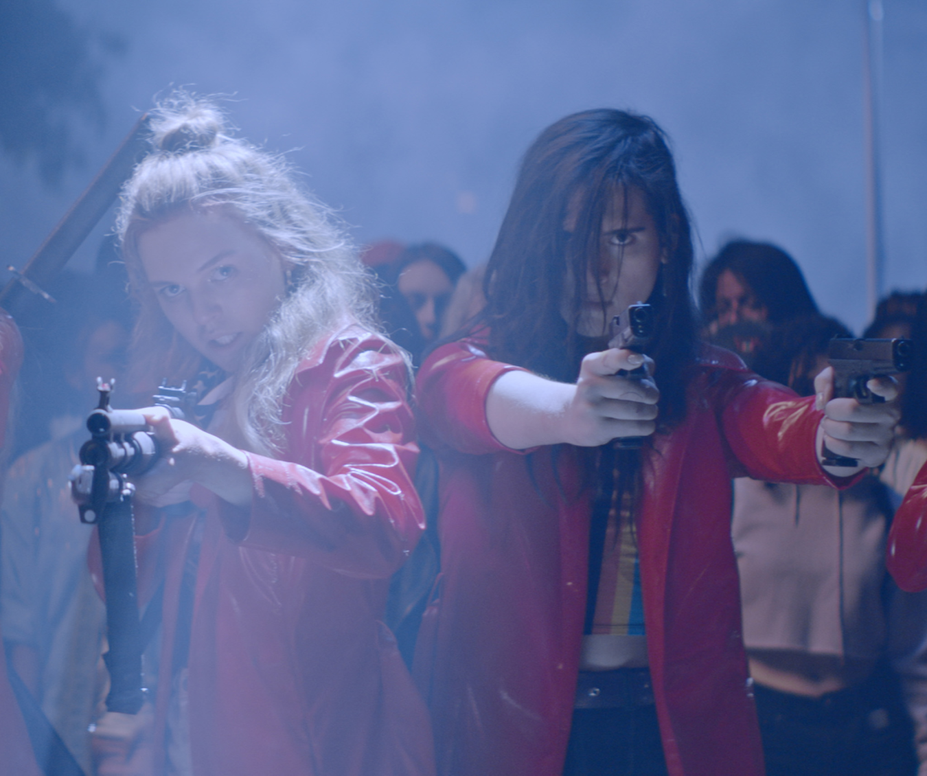 Abra, Odessa Young, Hari Nef and Suki Waterhouse appear in <i>Assassination Nation</i> by Sam Levinson, an official selection of the Midnight program at the 2018 Sundance Film festival. Courtesy of Sundance Institute.  All photos are copyrighted and may be used by press only for the purpose of news or editorial coverage of Sundance Institute programs. Photos must be accompanied by a credit to the photographer and/or 'Courtesy of Sundance Institute.' Unauthorized use, alteration, reproduction or sale of logos and/or photos is strictly prohibited.