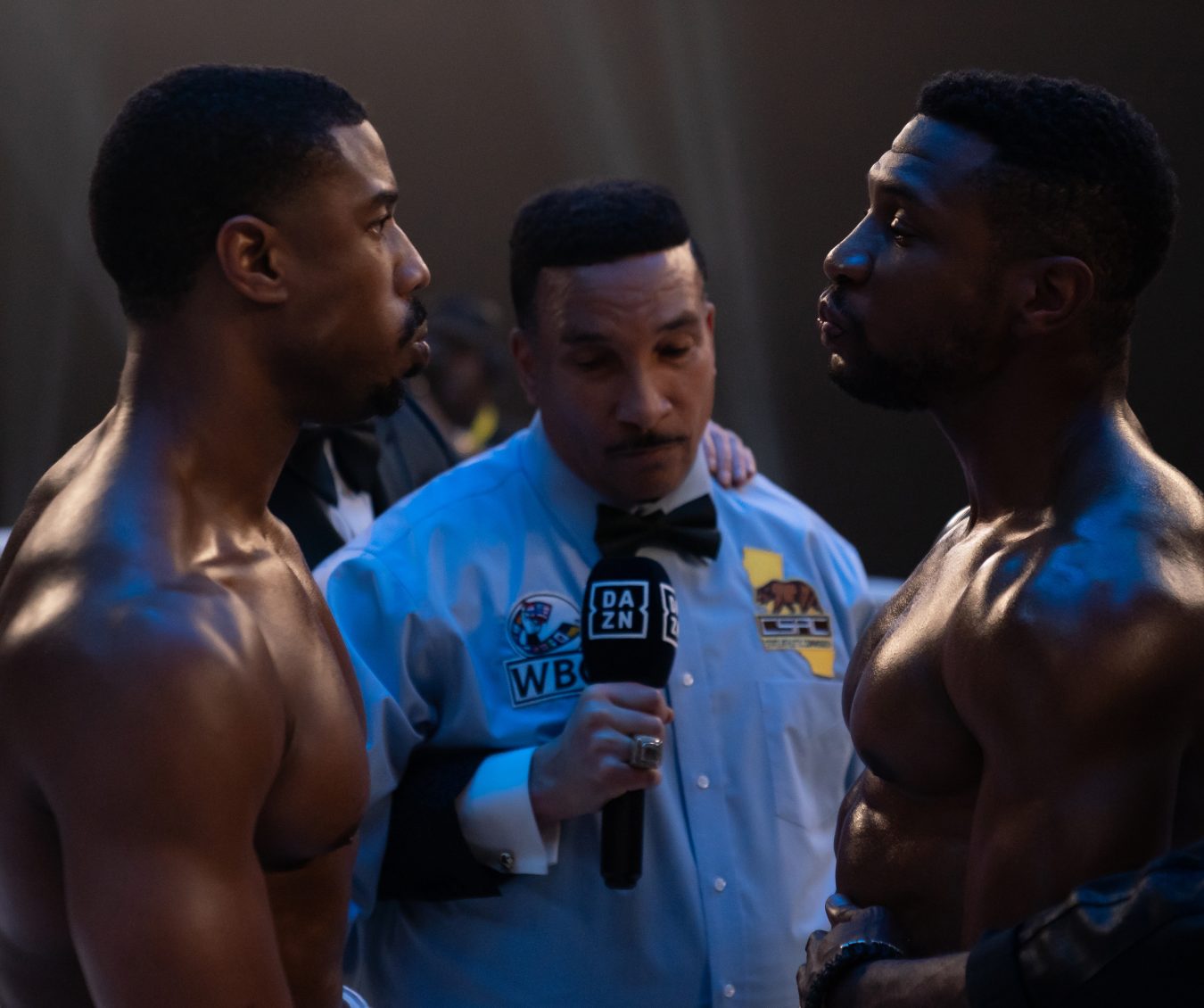 C3_19200_RCMichael B. Jordan stars as Adonis Creed and Jonathan Majors as Damian Anderson inCREED III A Metro Goldwyn Mayer Pictures filmPhoto credit: Eli Ade© 2022 Metro-Goldwyn-Mayer Pictures Inc. All Rights Reserved.