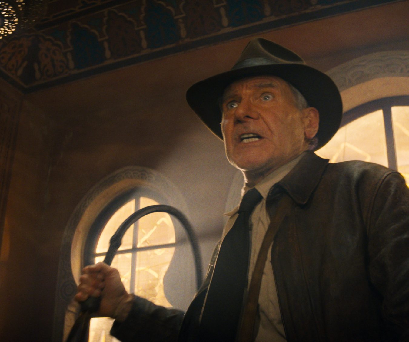 Indiana Jones (Harrison Ford) in Lucasfilm's IJ5. ©2022 Lucasfilm Ltd. & TM. All Rights Reserved.